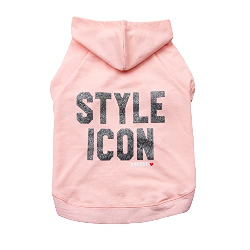 Christian Siriano New York Pink Style Icon Hoodie für Hunde, S von Christian Siriano