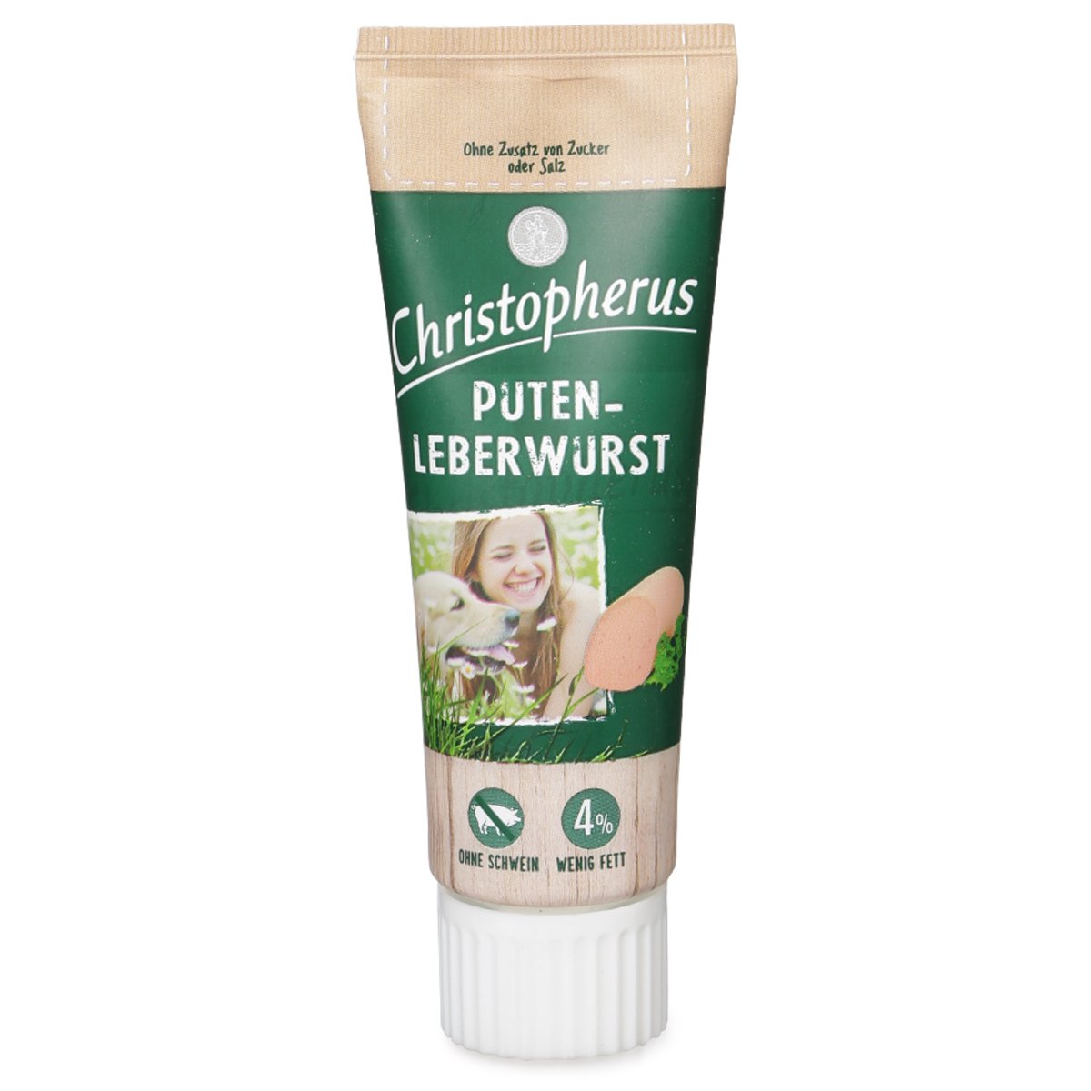 Christopherus Hundesnack Putenleberwurst 3x75g von Christopherus