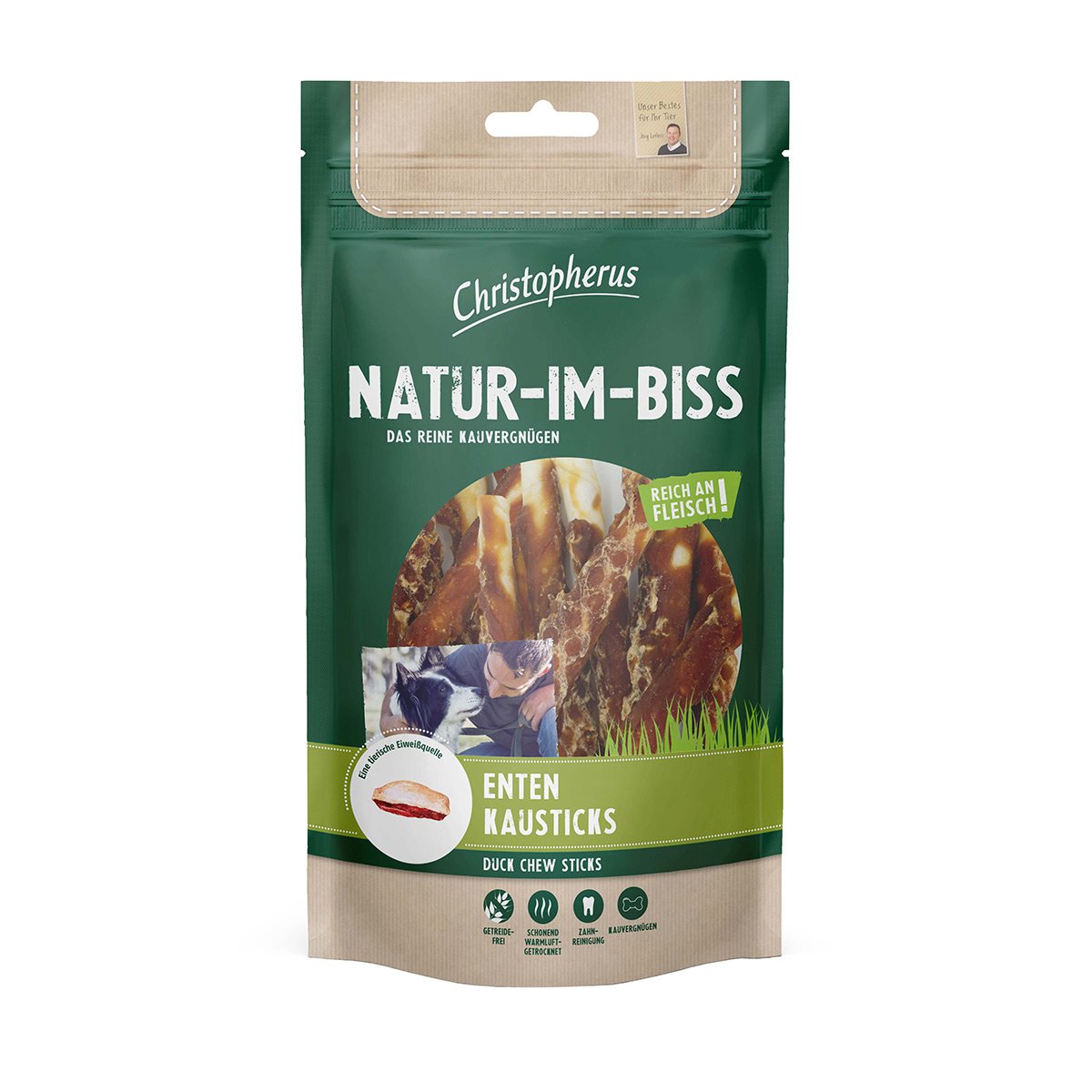 Christopherus - Natur-Im-Biss Enten-Kausticks 3x70g von Christopherus