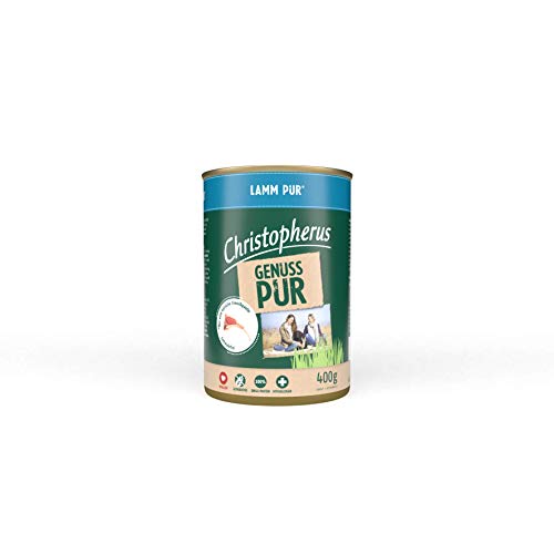 Christopherus PUR, Lamm, Vollnahrung für Hunde, Nassfutter, 6 x 400 g von Christopherus