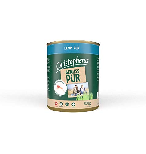 Christopherus PUR, Lamm, Vollnahrung für Hunde, Nassfutter, 6 x 800 g von Christopherus