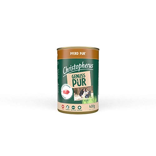 Christopherus PUR, Pferd, Vollnahrung für Hunde, Nassfutter, 6 x 400 g von Christopherus