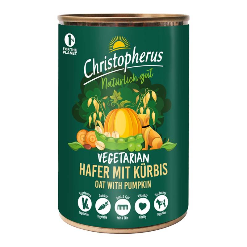 Christopherus Vegetarian - Hafer mit Kürbis 6x400g von Christopherus