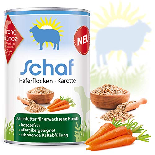 ChronoBalance® Premium Bio-Nassfutter für Hunde, getreidefrei, glutenfrei, lactosefrei, Bio-Rind, Bio-Huhn, Bio-Gans, Schaf, allergikergeeignet, ohne künstliche Zusätze, hoher Fleischanteil von ChronoBalance