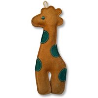 ChronoBalance Giraffe Spielzeug aus Leder und Jute mit Kokosfaser-Füllung von ChronoBalance