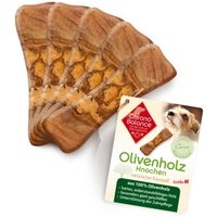 ChronoBalance Olivenholz Kauknochen für Hunde 5er Set 500 g von ChronoBalance