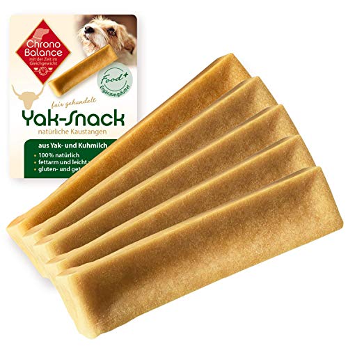 ChronoBalance® Kaukäse L (5er Set) Hartkäse Kausnack für Hunde, Käse-Kauknochen, glutenfrei, getreidefrei, Kaustangen für kleine Hunde und große Hunde, Hundeknochen zur Zahnpflege, Stressabbau von ChronoBalance