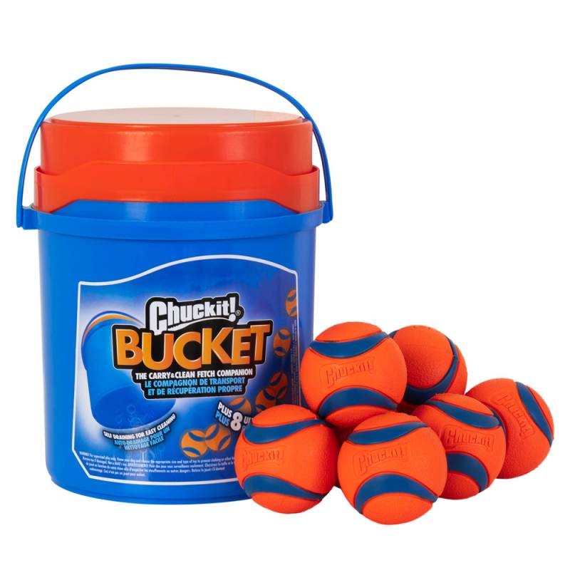 CHUCKIT! Eimer mit 8 Ultra Bällen - 8er Set von Chuckit!