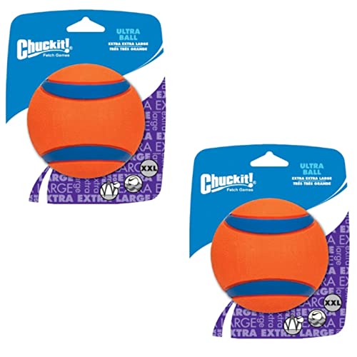 Chuckit! Ultra Ball XXL - Spielzeug für Hunde - Doppelpack - 2 x 10 cm 1 Pack von Chuckit!