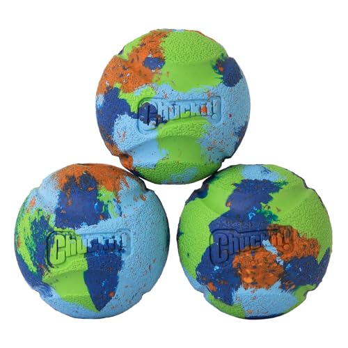 Chuckit! EcoFetch Ball Hundespielzeug, Größe M (6,3 cm Durchmesser), 3 Stück, für Rassen 9-27 kg von Chuckit!