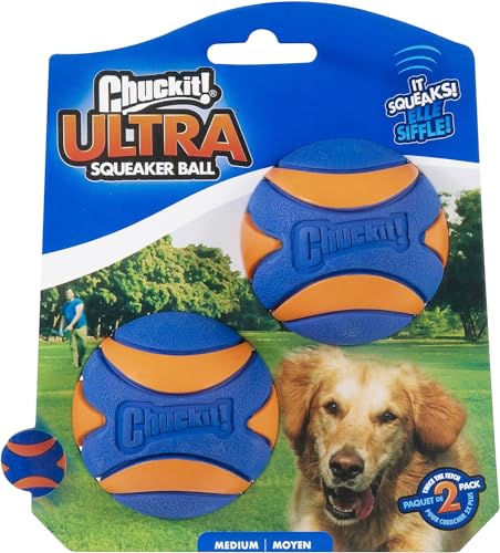 Chuckit Ultra Quietschball, 2er-Pack, 1 Stück von Chuckit!