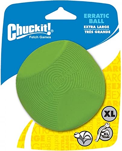 Chuckit CU201401 Erratic Ball, 1 Hundeball kompatibel mit Werfern, XL von Chuckit!