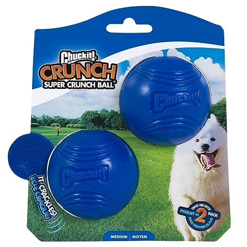 Chuckit! Crunch Ball Hundespielzeug, mittelgroß, 2 Stück von Chuckit!