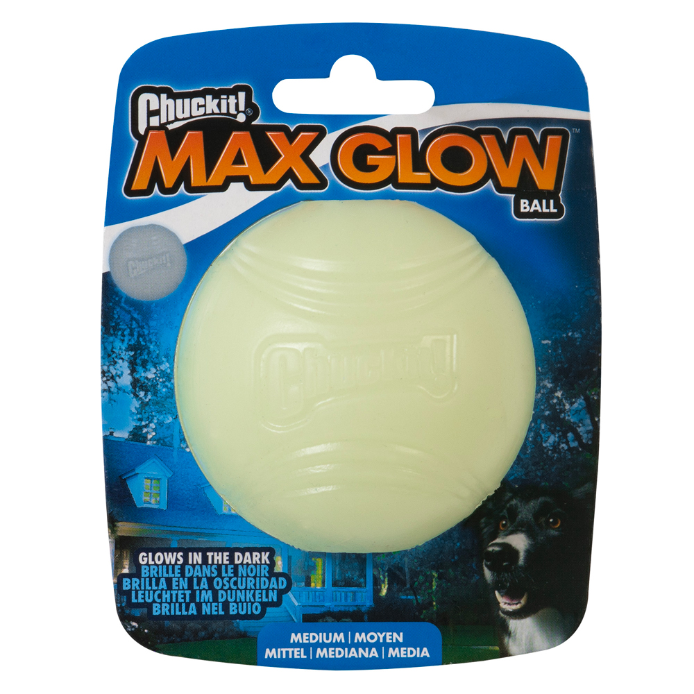 Chuckit! Max Glow Ball - Sparset: 2 x Gr. M: Ø 6,5 cm von Chuckit!