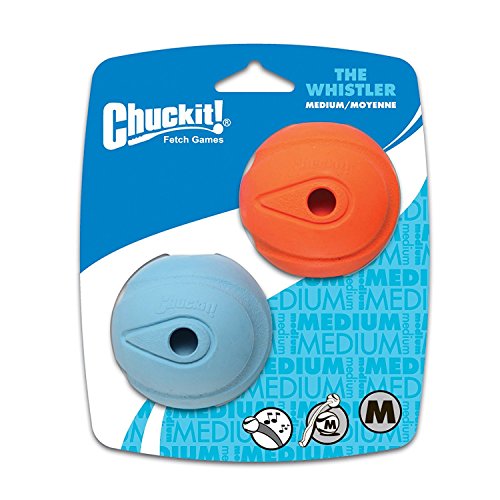 Chuckit! The Whistler Chuck-It Ball Medium Ball - 12 Packs of 2 von Chuckit!