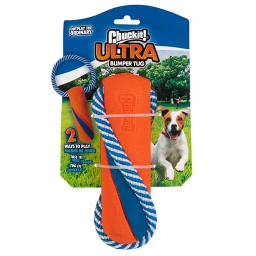 Chuckit! - Ultra Bumper Tug - Verfolgungsspielzeug für Hunde - Apportierspielzeug für Hunde - Zugspielzeug für Hunde - Robustes Gummispielzeug - Einheitsgröße von Chuckit!