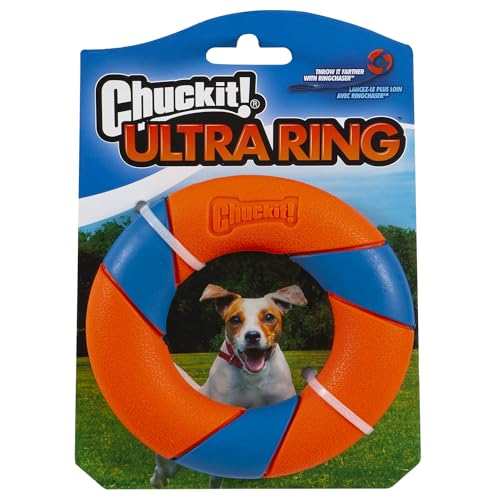 Schmeiß es! Ultraring Hundespielzeug aus Gummi, gut sichtbar, Jagd- und Apportierspielzeug für Hunde von Chuckit!