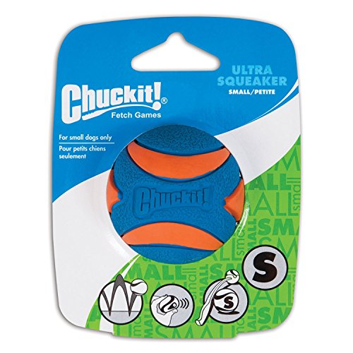 Chuckit! Ultra Squeaker Ball Natural Rubber Dog Toy Small 2 inch - 10 Pack von Chuckit!