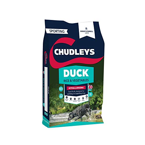 Chudleys Hypoallergenes komplettes Trockenfutter für Hunde, Ente, Reis und Gemüse, 15 kg von Chudley's