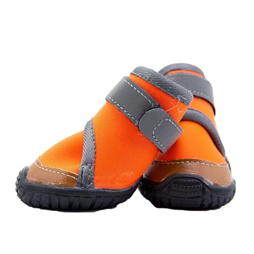 Hundeschuhe Schutz für große und mittelgroße Haustiere, Hundestiefel für verletzte Pfoten, wasserdicht, Set mit 4 Wanderstiefeln mit verstellbaren reflektierenden Riemen und rutschfester Sohle, von Chukamalilayi