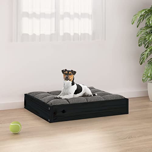 Chusui Hundebett, Hundesofa, Hunde Bett, Hundekissen, Dog Bed, Kuschelbett Katzen, Hunde Couch, Hunde Sofabett, Schwarz 51,5x44x9 cm Massivholz Kiefer von Chusui