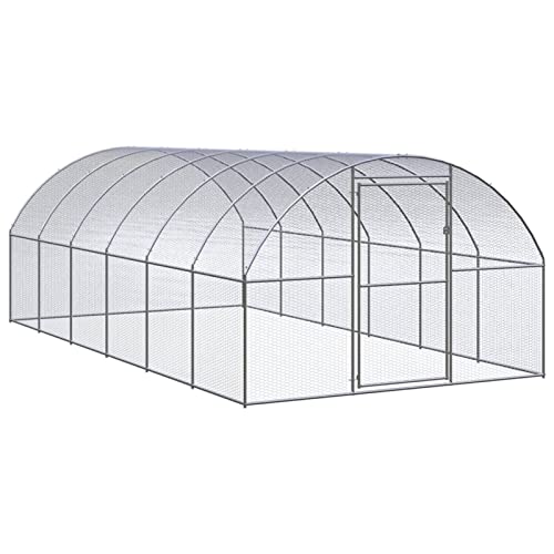 Chusui Outdoor-Hühnerstall, Kaninchenstall, Legenester Für Hühner, Hühnerhaus, 3x6x2 m Verzinkter Stahl von Chusui