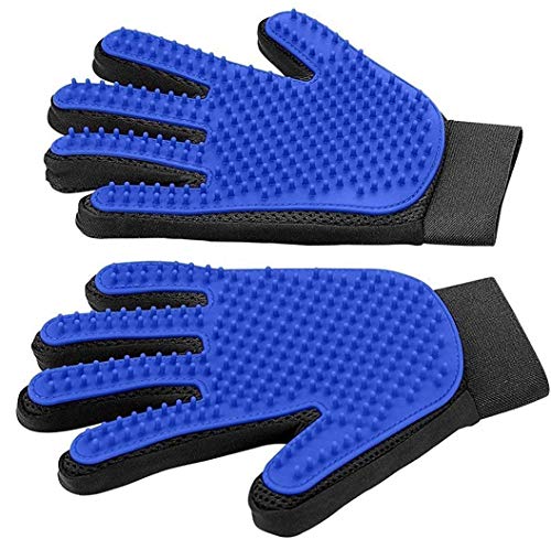 ChyCare™ Pet Grooming Glove - Fellbürste - Fellpflege- und Massagehandschuhe für Haustiere – Perfekte Handschuh Bürste & Massager für Pferde, Hunde und Katzen [Rechts und Links] von ChyCare