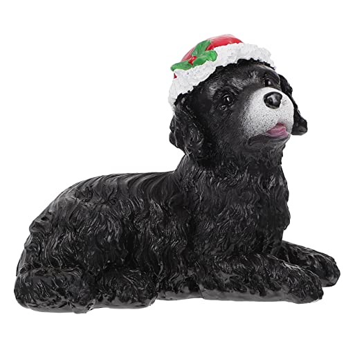 Ciieeo 1 Stück Weihnachtsmannmütze Für Hunde Ornament Hundefiguren Heimdekoration Kapuzenpullover Pudel Weihnachtsdekoration Hundeengelsflügel Rassen Hunde Weihnachtskleidung von Ciieeo