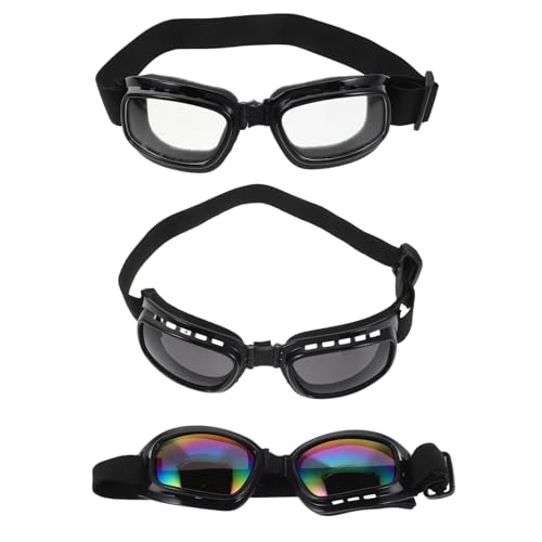 Ciieeo 3 Teilige Hundebrille UV Schutz Für Hunde Großer Rassen Sonnenbrille Winddicht Beschlagfrei Schneefest Welpenbrille Für Reiten Im Freien Autofahren Mit Verstellbaren Riemen Ciieeo 3 Teilige Hundebrille UV Schutz Für Hunde Großer Rassen Sonnenbrille Winddicht Beschlagfrei Schneefest Welpenbrille Für Reiten Im Freien Autofahren Mit Verstellbaren Riemen von Ciieeo