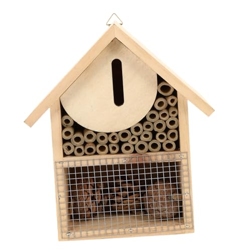 Ciieeo Holz Insektenhaus für Bienen und Hängendes Bienenhotel für Garten Robust und Natürlicher Lebensraum für Wildbienen Hochwertige Verarbeitung und Langlebiges Material Ciieeo Holz Insektenhaus für Bienen und Hängendes Bienenhotel für Garten Robust und Natürlicher Lebensraum für Wildbienen Hochwertige Verarbeitung und Langlebiges Material von Ciieeo