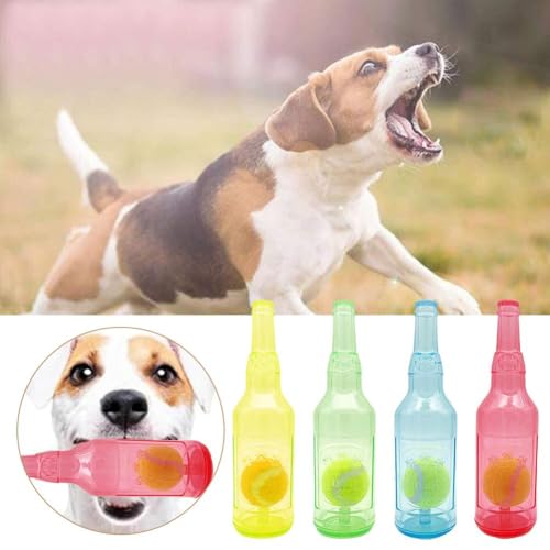 Cikiki Flaschenspielzeug für Hunde, Flasche Kauspielzeug für Hunde, Wasserflasche Spielzeug für Hunde, Kunststoff Hundespielzeug Wasserflasche Cruncher von Cikiki