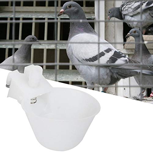 Cikonielf 12 Stück Vogeltränke, automatische Wasserversorgung für Vögel, Gießbecher, Trinknapf, Vogelkäfig, Vogelkäfig, Taubenschwein von Cikonielf