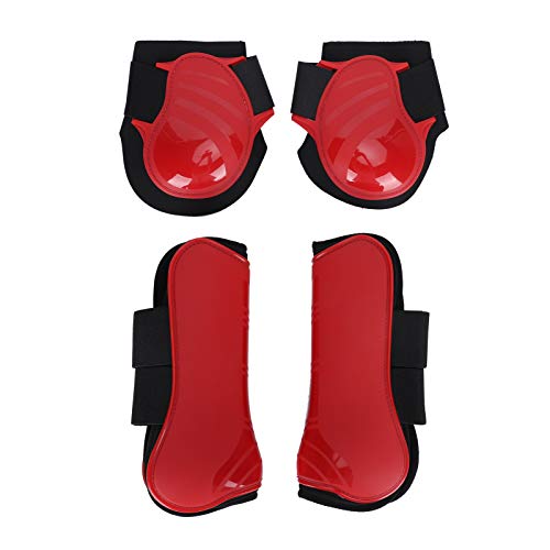 Cikonielf 1Set Horse Support Boots, Elastic PU Horse Legguard Dämpfung Innenpolster, PU Secure Horse Leg Protection, Reitausrüstung(XL) von Cikonielf