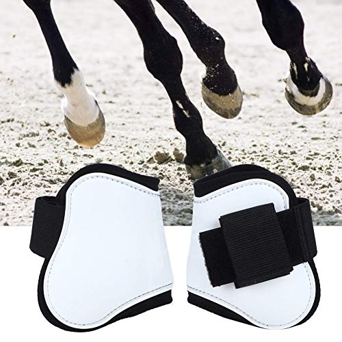 Cikonielf 2Pcs Horse Leg Boot Sehnenschoner Gamaschen Bein Stiefel Horse Leg Wrap Weißer Horse Leg Protection Boot Professionelle Reitausrüstung(#2) von Cikonielf