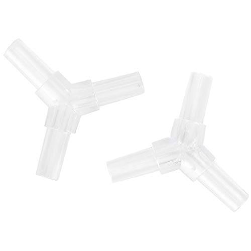 Cikonielf 30PCS 4mm Aquarium Luftschlauch Splitter L Form 3 Wege 4 Wege Adapter Aquarium Wasseranschlüsse Rohrausrüstung Zubehör(3 Way) von Cikonielf