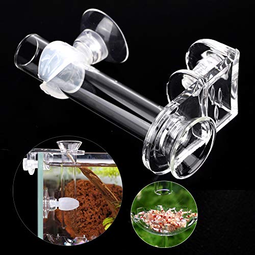 Garnelen Fütterung Klarer Shrimp Feeder Tube Aquarium Feeder Transparent Glas Garnelen Rohr Garnelen Feeder für Crystal Shrimp Tropical Fish von Cikonielf