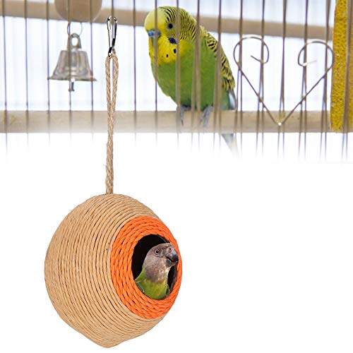 Cikonielf Vogel Kokosnuss Haus natürliche Kokosnussschale Zucht Nest Bett Versteck für Papagei Wellensittich Sittich Nymphensittich Conure Kanarischen Hamster Eichhörnchen von Cikonielf