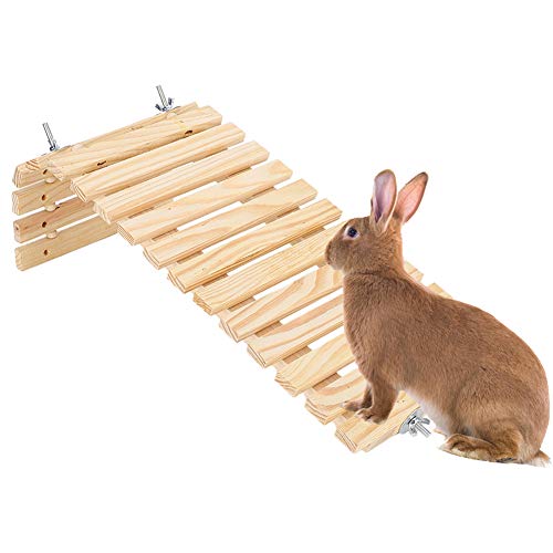 Pet Jump Platform Hölzerne Kleintier-Standplattform Toy Pet Jumping Kletterbrett zum Schleifen von Klauen Zähne 20cm von Cikonielf