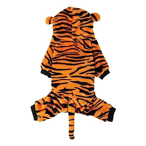 Cipliko Tigerkatze Halloween-Kostüm für Haustier-Cosplay-Requisiten - Verwandeln Sie Ihr Haustier in EIN Dinosaurier- oder Tiger-Kostü als Cosplay-Requisiten - Katzen-Cosplay-Kostü von Cipliko