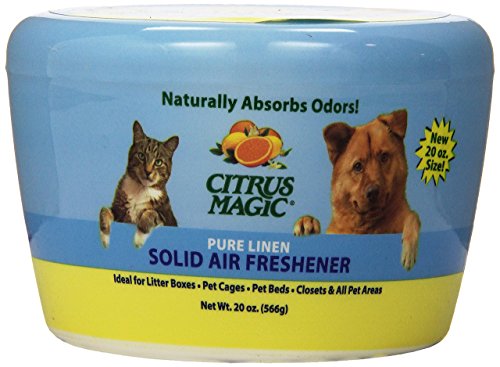 Citrus Magic Pet Geruchsabsorbierender, Fester Lufterfrischer, reines Leinen, 590 ml von Citrus Magic