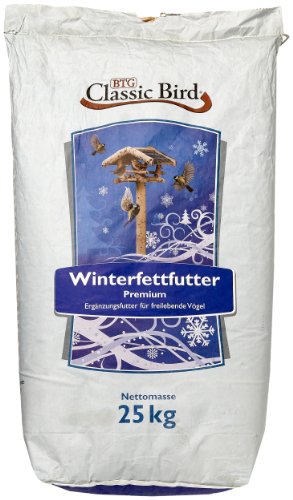 CLASSIC BIRD Vogelfutter Fettfutter 25 kg| Vogelfutter Wildvogel | Vogelfutter Haferflocken | Vogelfutter Erdnüsse | Fettfutter | fettreiches Vogelfutter | Rosinen von Classic Bird