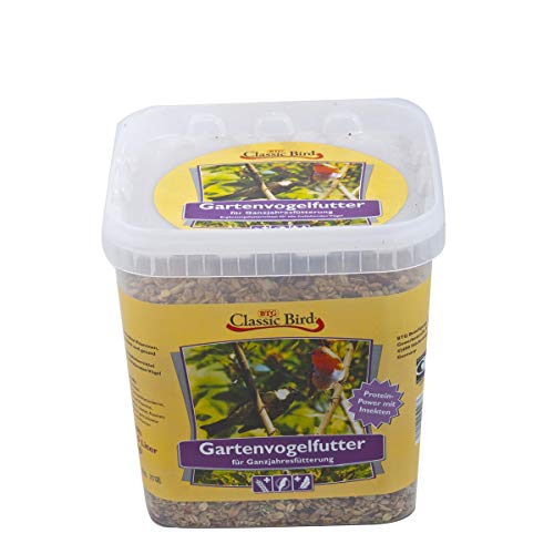 CLASSIC BIRD Vogelfutter Gartenvogelfutter 3 kg | Vogelfutter Trockenfrüchte für Wildvögel | Vogelfutter Sonnenblumenkerne | Vogelfutter Insekten | Gartenvögel | ganzjahres Vogelfutter von CLASSIC ACCESSORIES