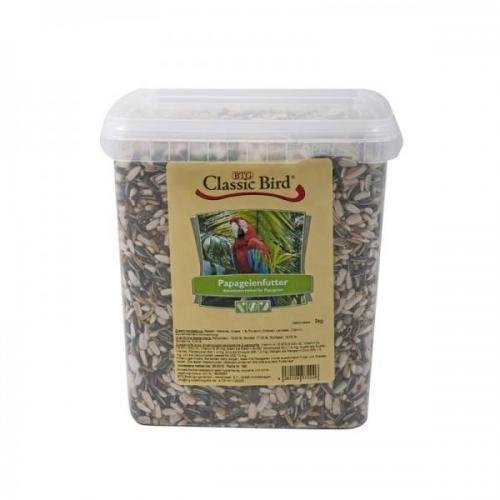 Classic Bird Papageienfutter Eimer 3kg, Alleinfutter, Körnerfutter von Classic Bird