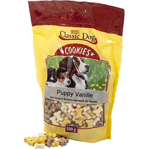 Classic Dog Snack Cookies Puppy Vanille 500g - Sie erhalten 1 Packung/en; Packungsinhalt 0,5 kg von Classic Dog