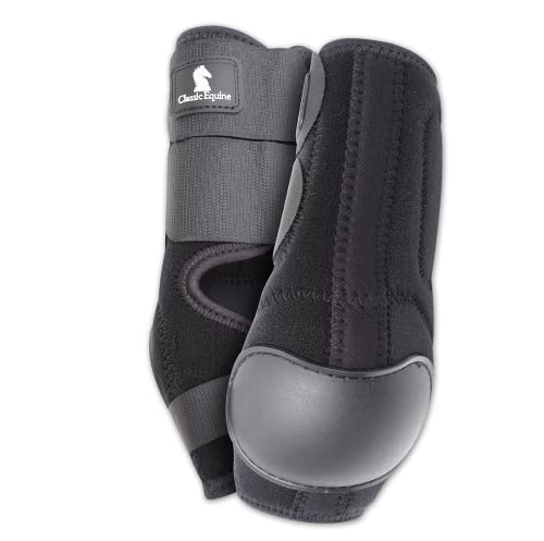 Black Classic Equine Neoprene Tack Horse Skid Boot by CLASSIC ROPE COMPANY von Classic Equine