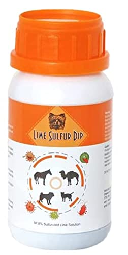 Classic's Lime Sulfur Dip (237 ml) - Extra Strength Formula - Safe Solution for Dog, Cat, Puppy, Kitten, Horse von Healthy Paw Life