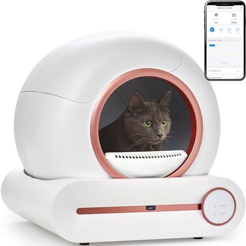 Katzenklo Selbstreinigend - Elektrisches Automatisches Katzentoilette - Smarte Katzentoilette Elektrisch Reinigung Roboter (Roségold) von Classmark