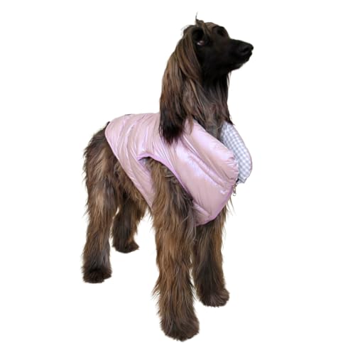 CLETO EL INFLUENCER Wendeweste in Mauve und Limette für kleine und große Hunde (Mauve, Medium) von Cleto El Influencer