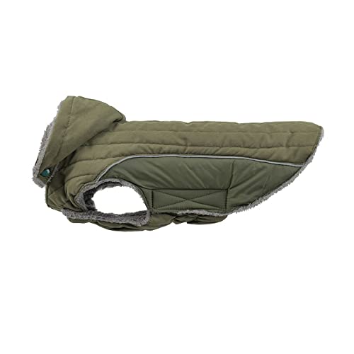 Clicitina , winddichter Haustiermantel Winterwarmer Hundemantel für kleine, mittelgroße und große Hunde FFg286 (Army Green, XXL) von Clicitina