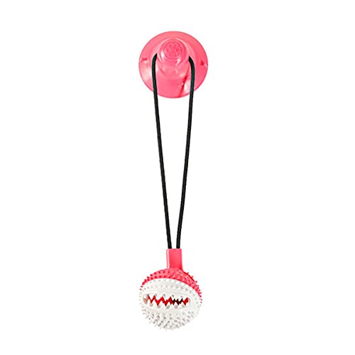 Clicitina Abriebfest mit auslaufendem Hundeball und auslaufendem Molar Toy Sucker Food Pet Supplies YU232 (Pink, One Size) von Clicitina